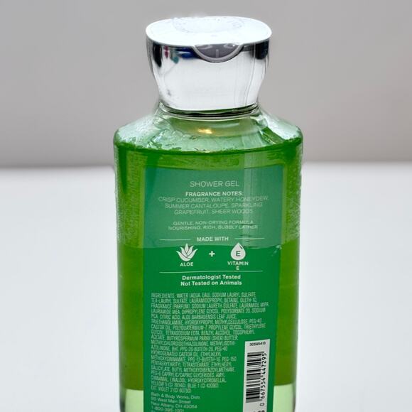 Bath & Body Works 10 Fl oz Cucumber Melon Shower Gel Body Wash SEALED - Picture 3 of 5